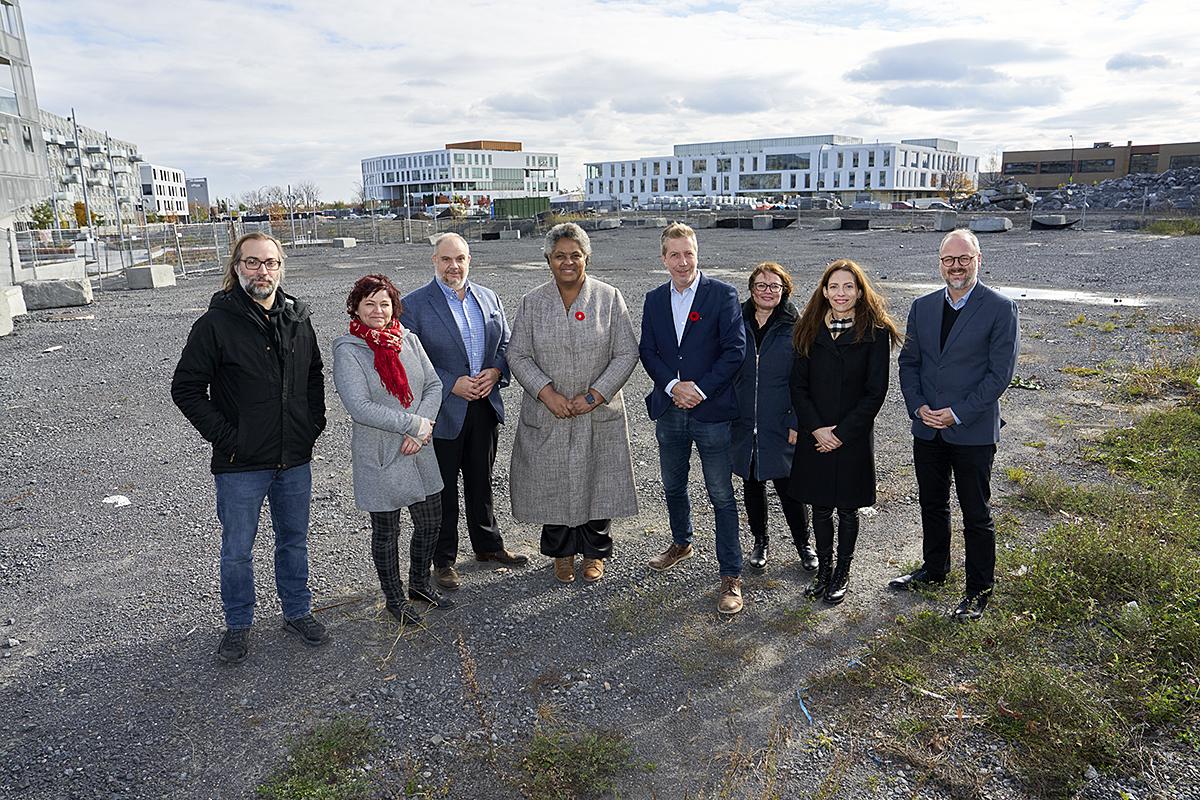 Construction de logements sociaux dans l'arrondissement de Rosemont–La Petite-Patrie. Crédit : Ville de Montréal