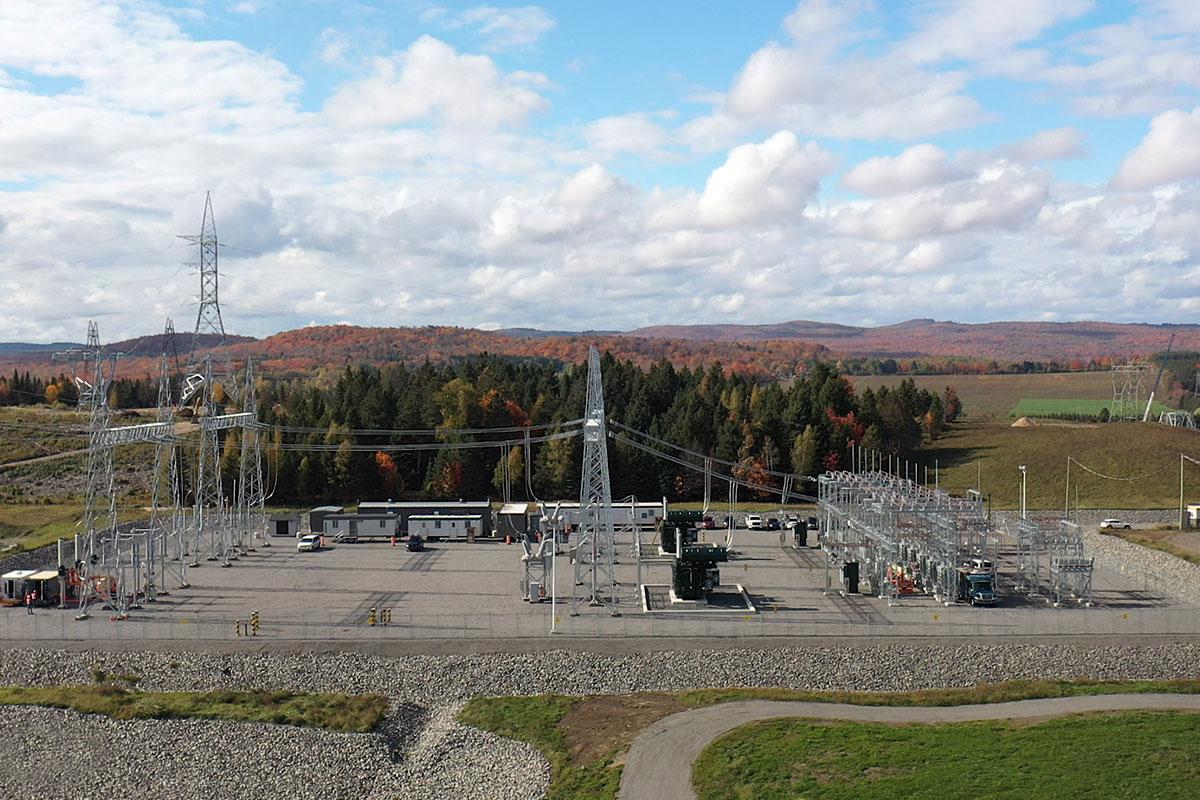 Hydro-Québec inaugure le poste de Mékinac à 230-25 kV. Crédit : Hydro-Québec