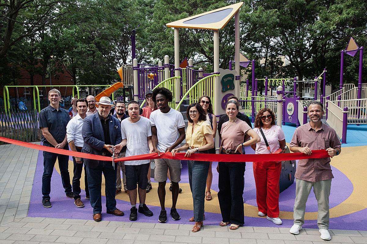 Inauguration du parc Émery-Sauvé. Crédit : Arrondissement du Sud-Ouest (Ville de Montréal)