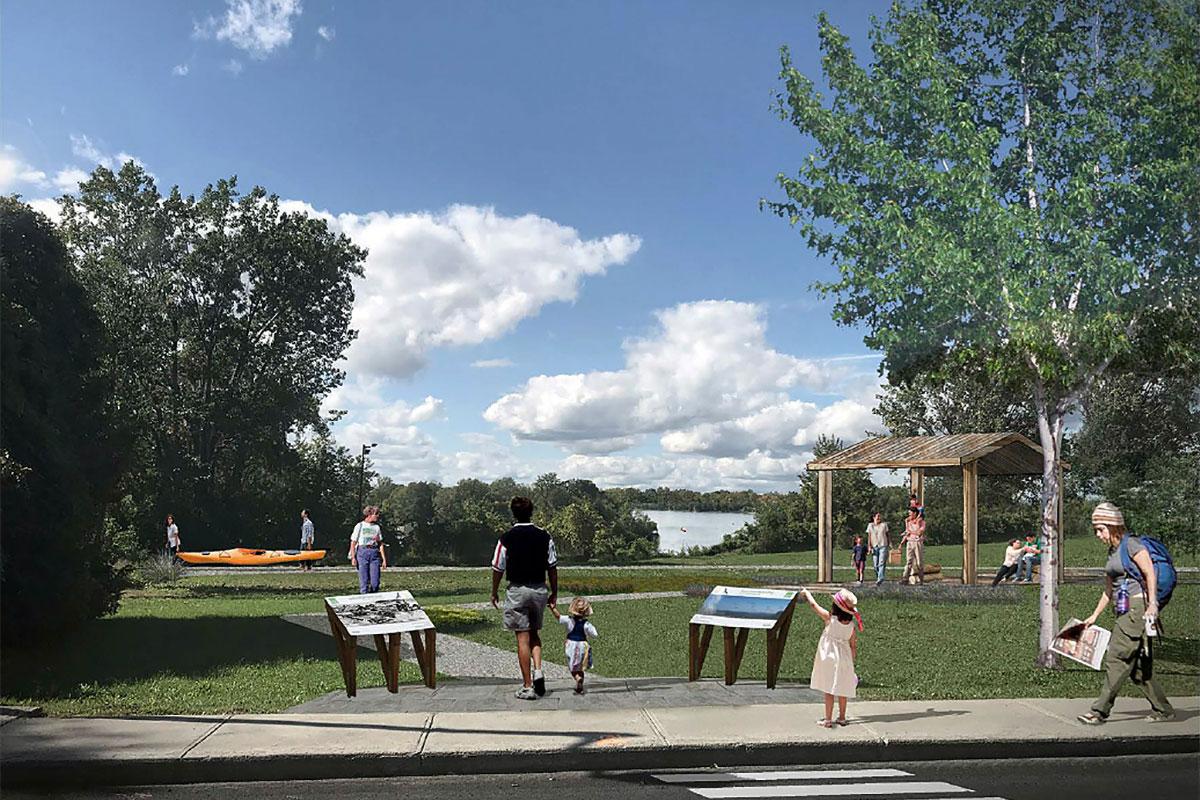 Un nouveau parc sera créé dans l’arrondissement de L’Île-Bizard–Sainte-Geneviève. Crédit : Ville de Montréal – Arrondissement de L’Île-Bizard–Sainte-Geneviève