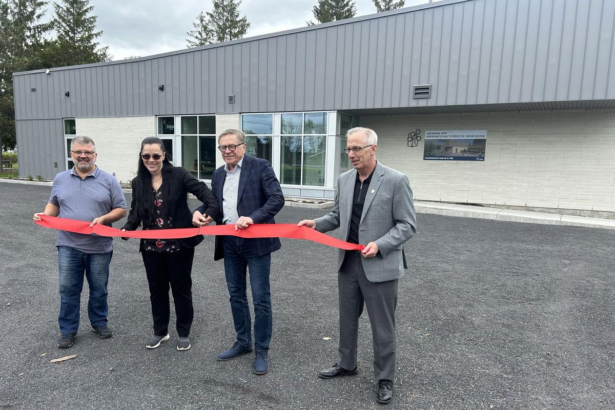 Lévis inaugure les nouveaux aménagements au parc Maréchal-Joffre. Crédit : Ville de Lévis 