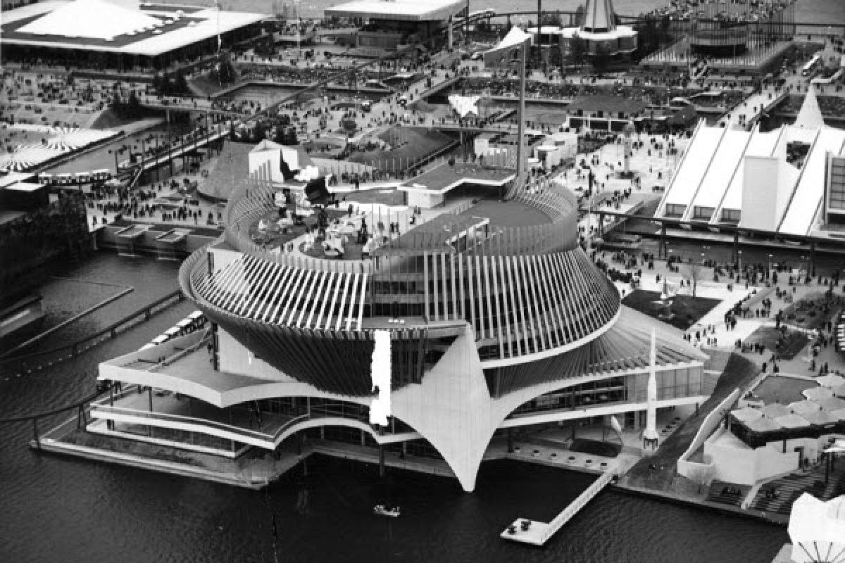 Le pavillon français construit dans le cadre de l'Expo 67.