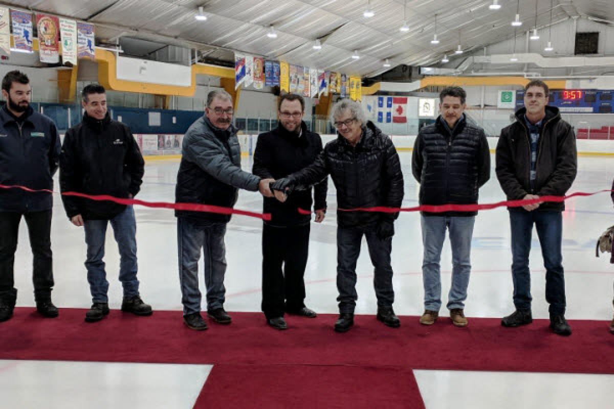 Inauguration des travaux à l’aréna de Rivière-au-Renard