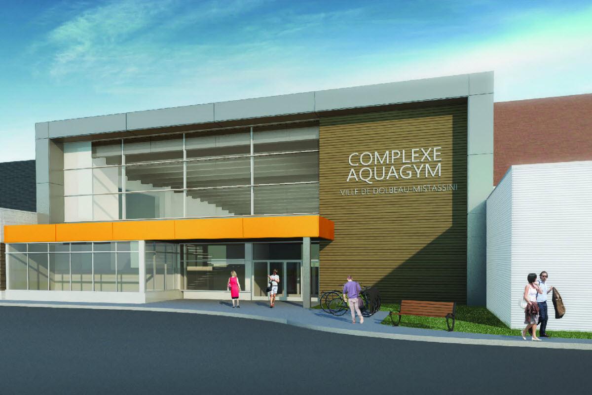 Dolbeau-Mistassini : construction du complexe Aquagym