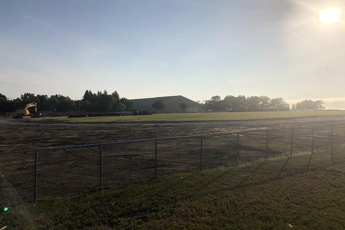 Le chantier du projet - Photo fournie par la Ville de Rimouski