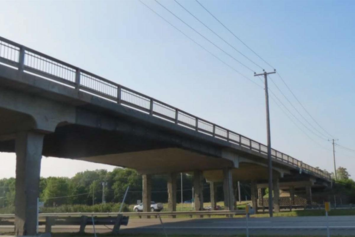 Le pont d’étagement du chemin des Chenaux - Photo fournie par le Ministère des Transports du Québec