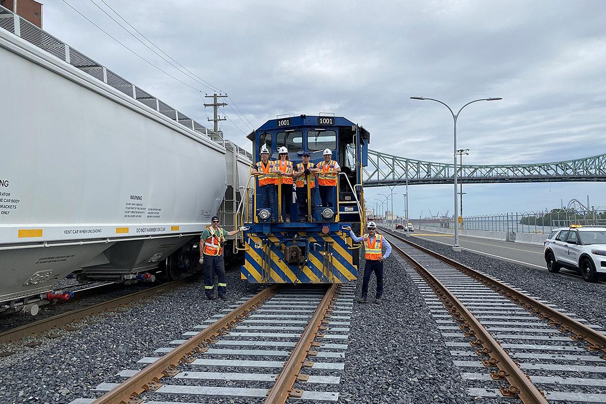 Le Port de Montréal achève son projet d'optimisation ferroviaire. Crédit : Port de Montréal