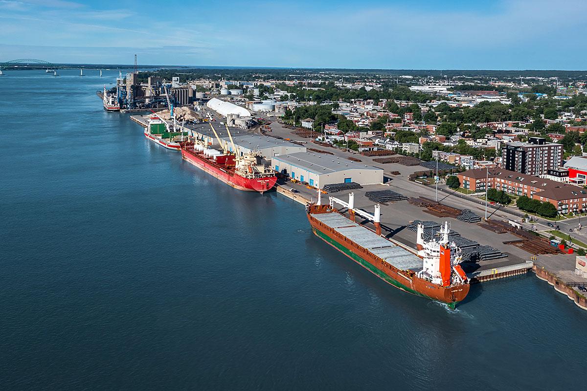 Soutien financier au projet de terminal multifonctionnel du Port de Trois-Rivières. Crédit : Port de Trois-Rivières