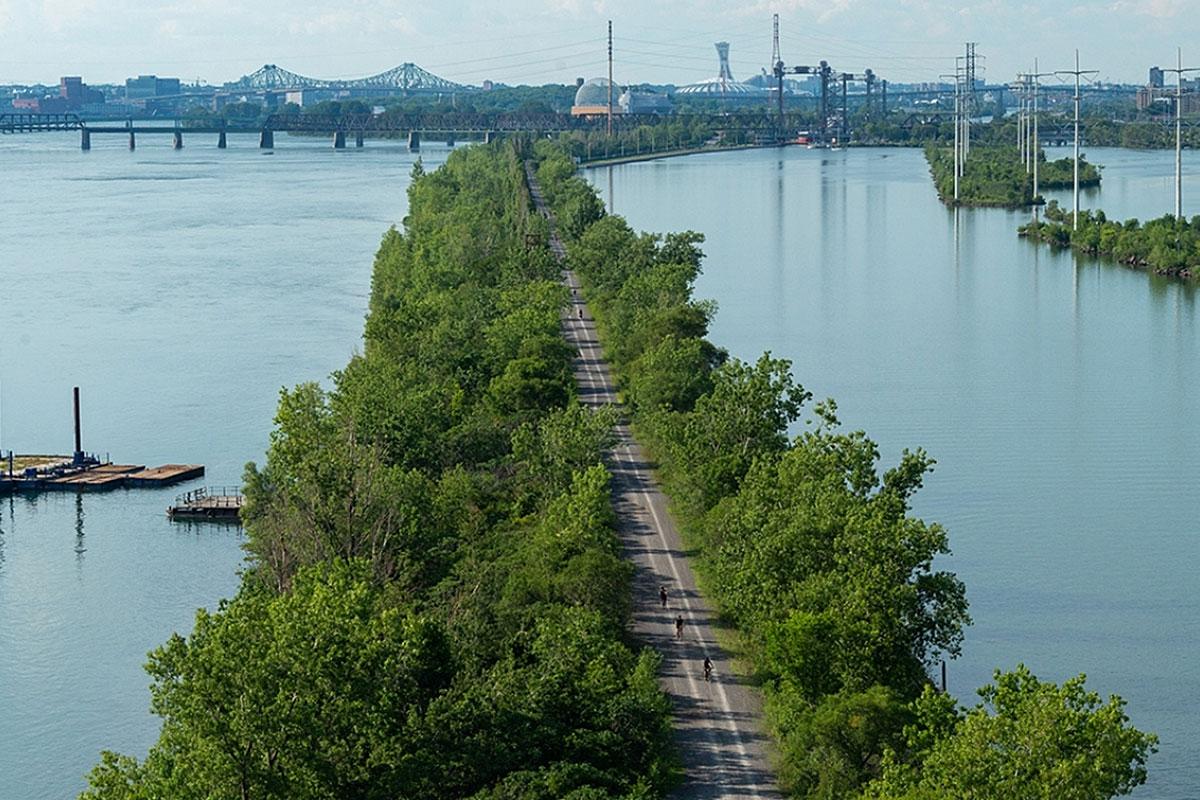 Première phase des travaux de la Promenade fluviale du Grand Montréal. Crédit : Communauté métropolitaine de Montréal