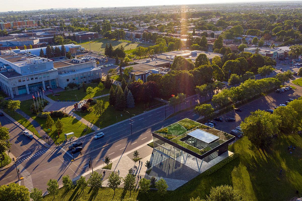 Rendu visuel de la station souterraine Saint‐Léonard. Crédit : CDPQ Infra.