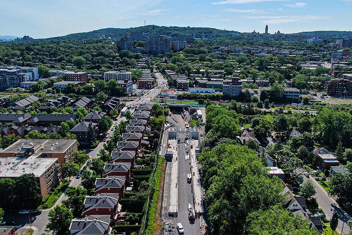 Le REM prend forme à Ville de Mont-Royal - Photo : REM