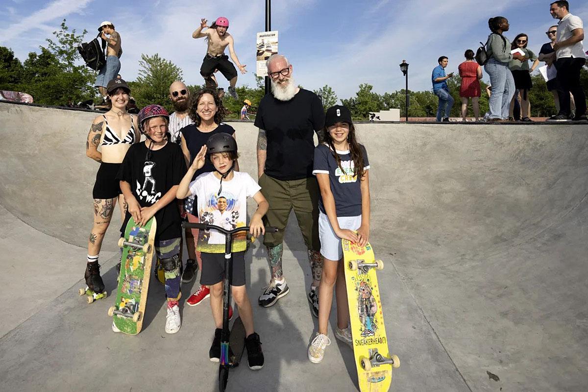 Un nouveau bol au parc de planche à roulettes du parc Arthur-Therrien. Crédit : Ville de Montréal – Arrondissement de Verdun