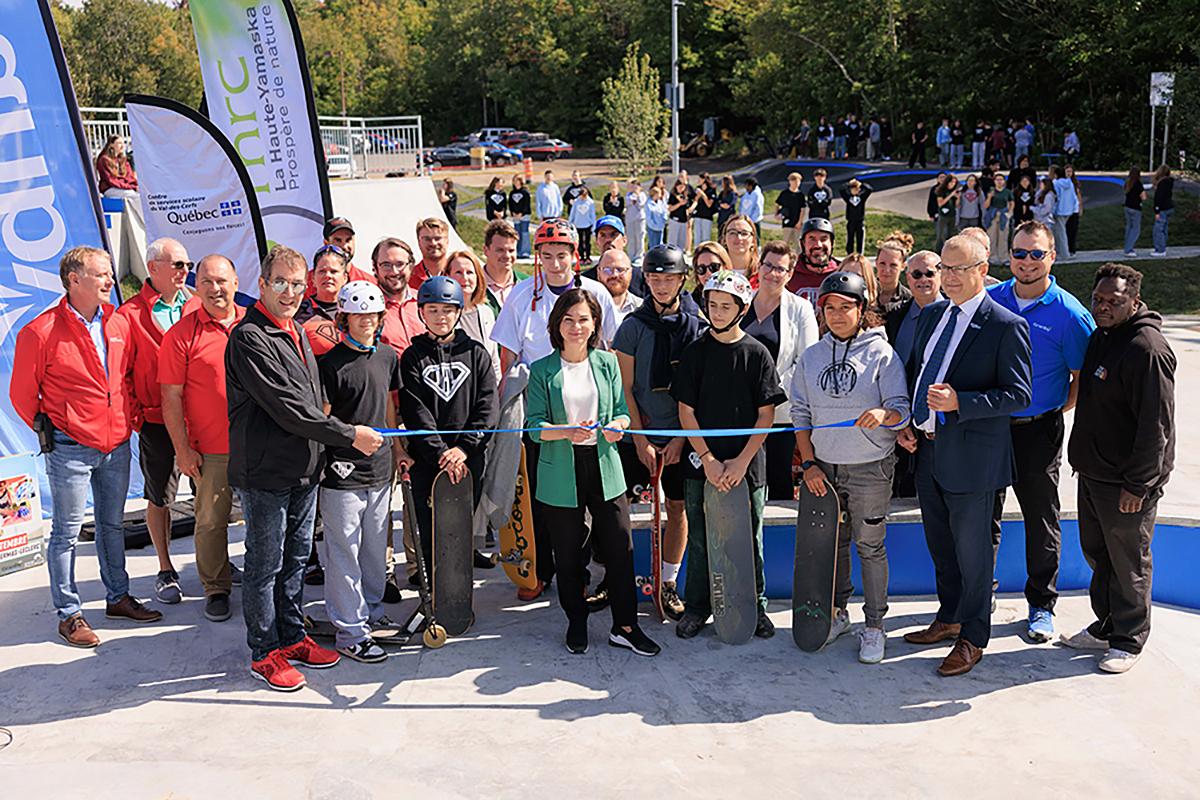 Un nouveau parc de planche à roulettes à Granby. Crédit : Ville de Granby