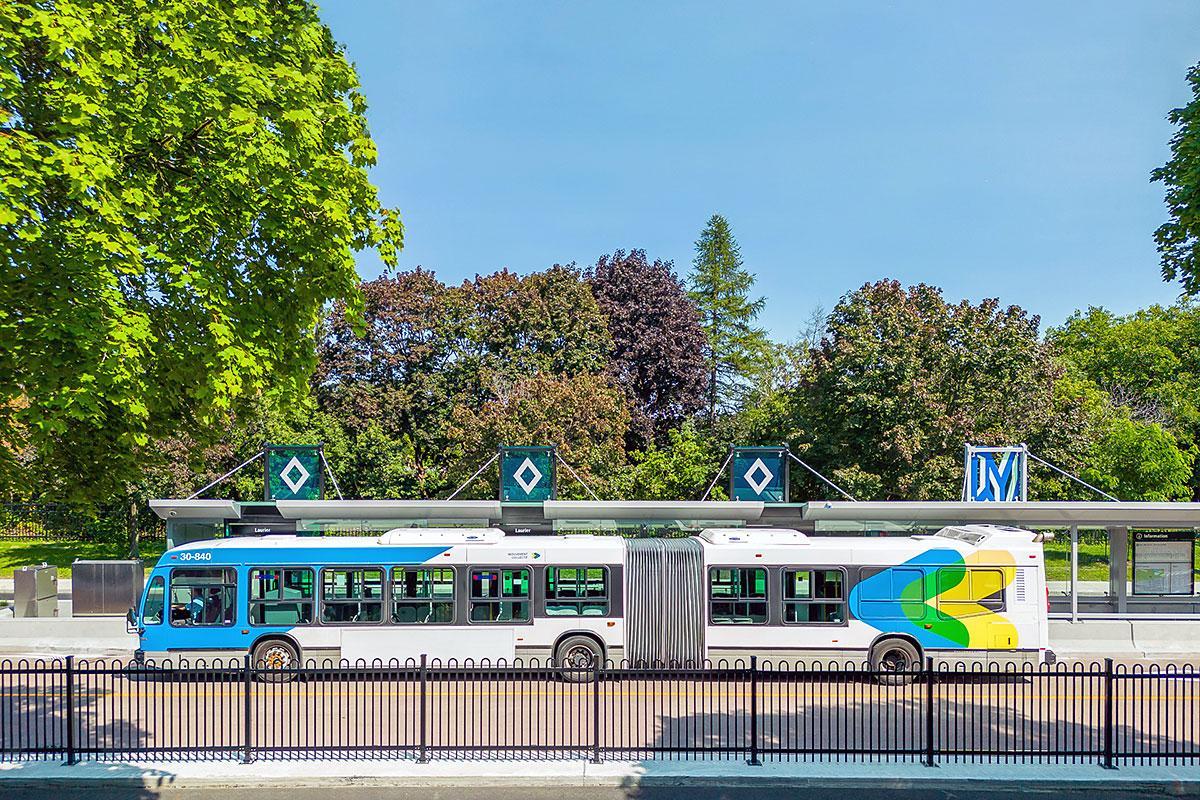 La STM débute les travaux de prolongement du SRB Pie-IX entre l’avenue Pierre-De Coubertin et la rue Notre-Dame Est. Crédit : STM