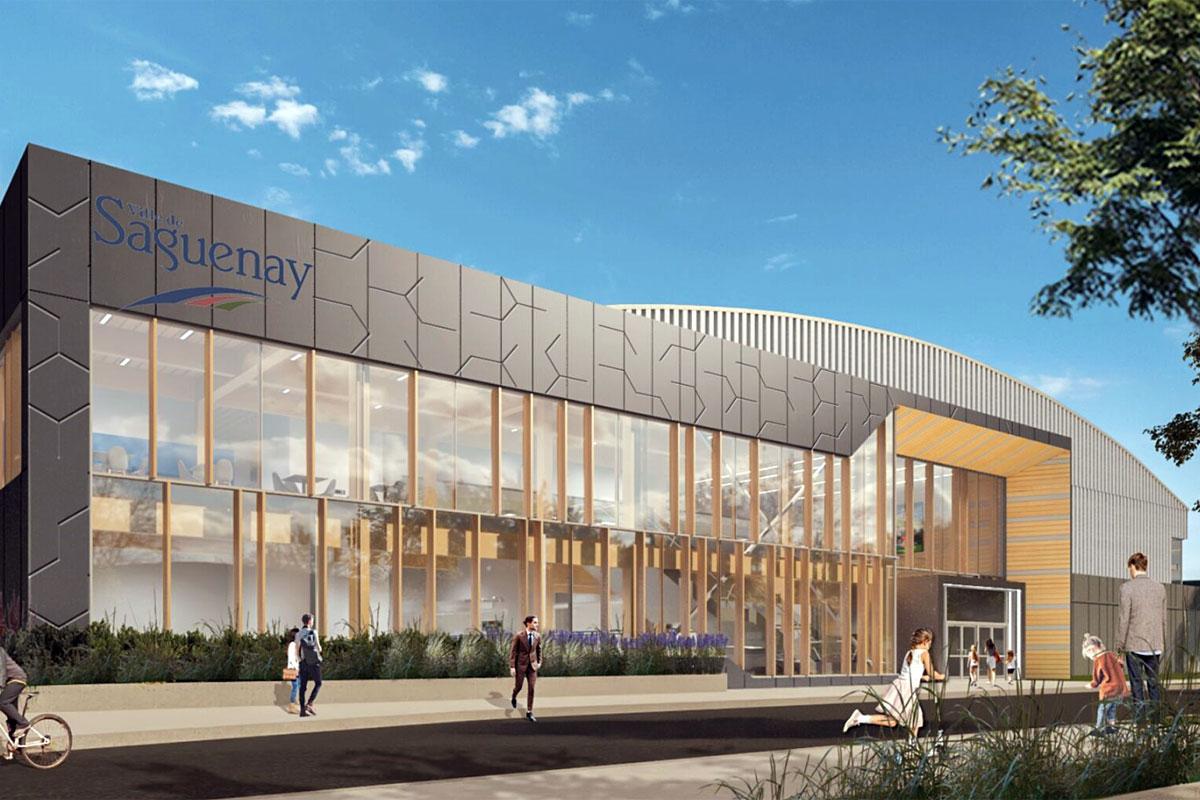 Octroi du contrat pour la construction du Stade de soccer de Saguenay. Crédit : Ville de Saguenay