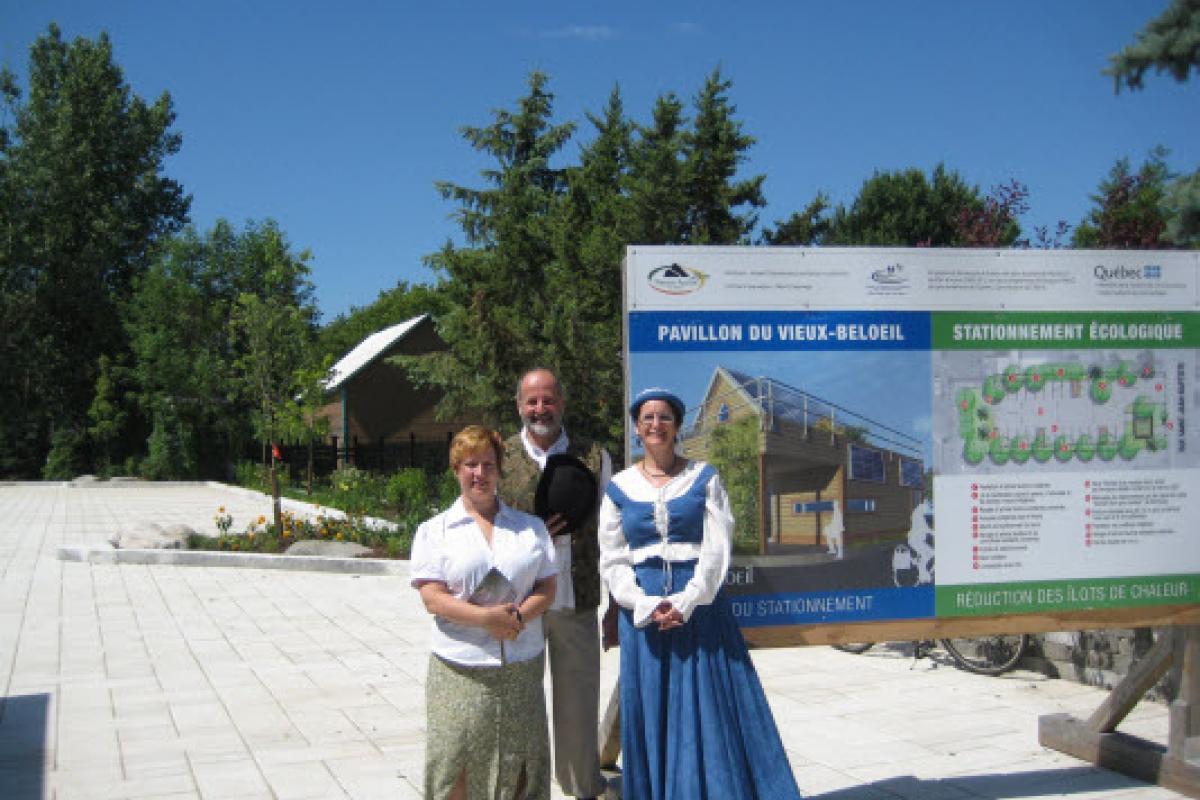 Inauguration du stationnement écologique et du kiosque d'accueil Vieux-Beloeil