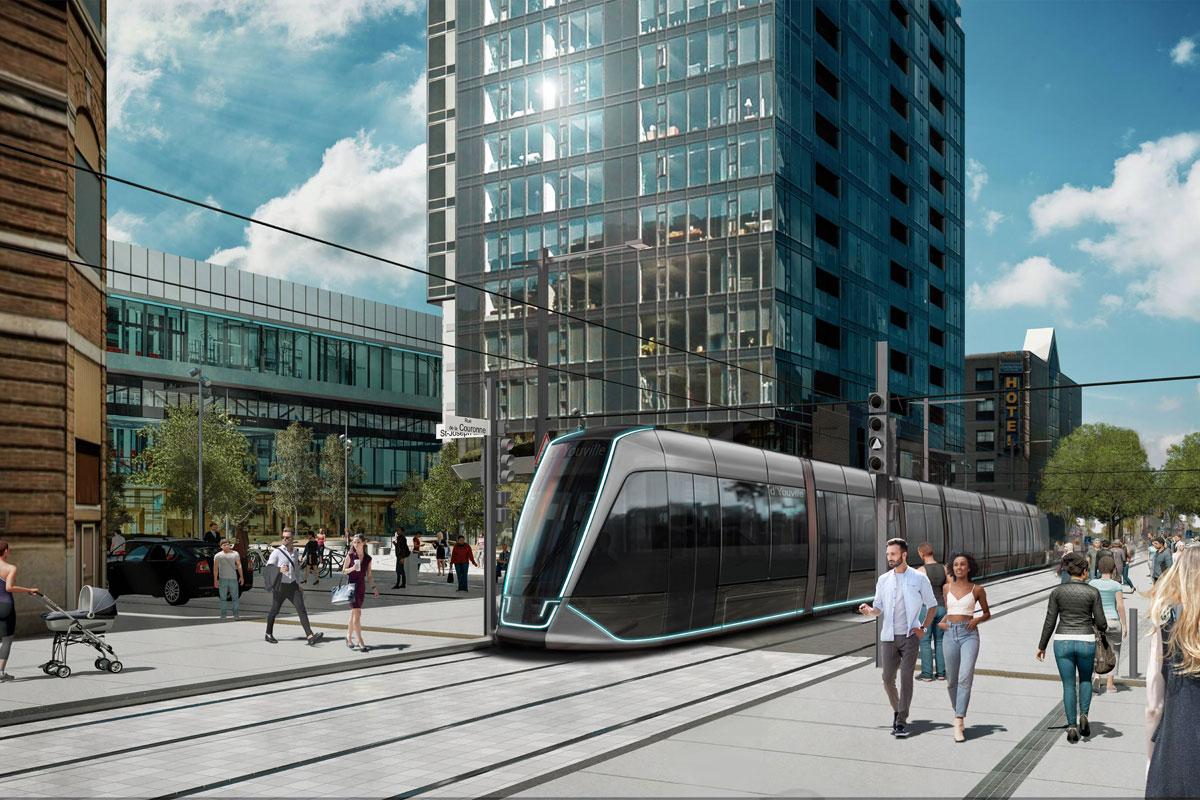 Québec dévoile le design du futur tramway. Crédit : Ville de Québec