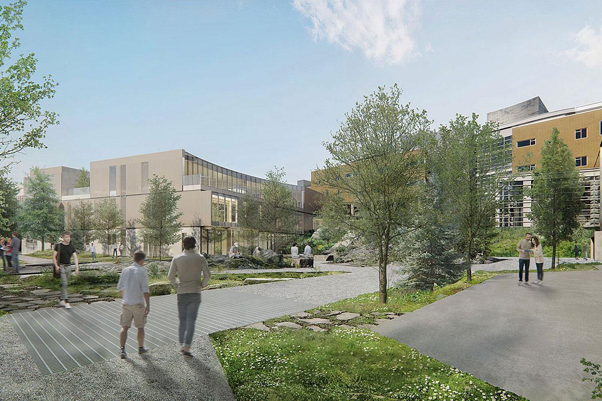 UQAT : agrandissement du campus de Rouyn-Noranda. Crédit : EVOQ architecture, MLS Architectes, Civiliti et Atkinsréalis