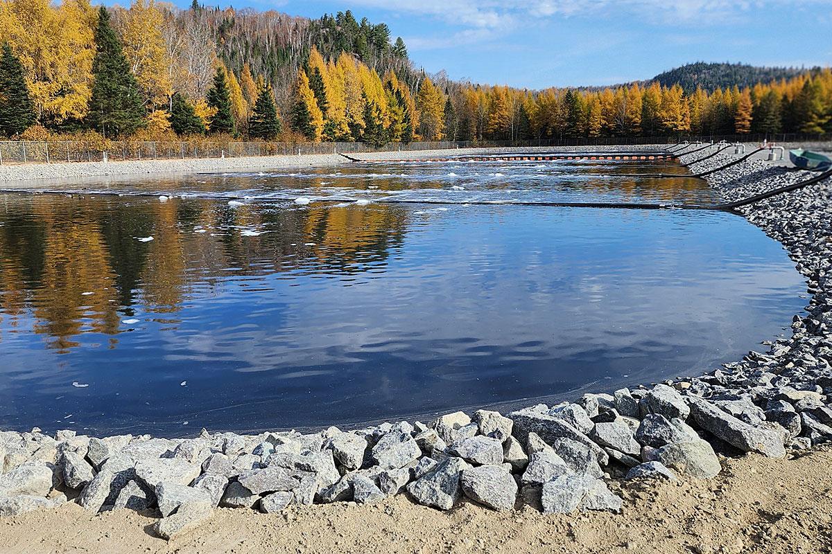 Modernisation et agrandissement de la station d’épuration de Val-David. Crédit : Municipalité de Val-David