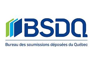 Nouveau logo du Bureau des soumissions déposées du Québec (BDSQ)