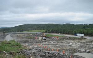 Construction de la voie de l’A-85 et d’un pont d’étagement au kilomètre 20. MTQ