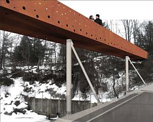 Passerelle cyclo-pédestre du secteur du Buisson