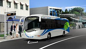 Design de l'autobus électrique de la Société de transport de Laval.