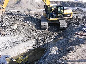 Travaux d'infrastructures à Saint-Zacharie