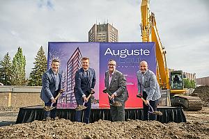 Auguste & Louis : un projet de 800 M$ sur le site de l’ancienne Maison de Radio-Canada. Crédit : OSA images