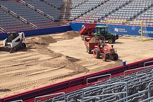 700 t de sable de Boucherville pour le Beach Soccer Montréal 2012