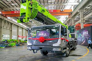 Le premier camion-grue entièrement électrique au monde - Image fournie par Zoomlion