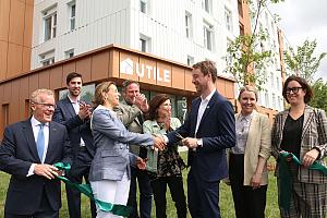 Inauguration de 179 appartements étudiants à Trois-Rivières. Crédit : UTILE