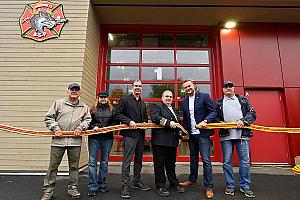 Inauguration des nouvelles installations de la caserne de pompiers de Baie-Saint-Paul. Crédit : Ville de Baie-Saint-Paul