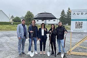 Construction de 48 nouveaux logements sociaux à Thetford Mines. Crédit : SHQ