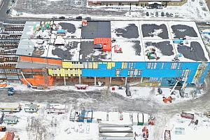 Le chantier de l’école secondaire LaSalle va bon train. Crédit : SQI