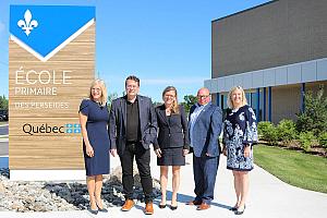 L’école primaire des Perséides inaugurée. Crédit : Centre de services scolaire de la Côte-du-Sud