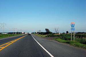 Élargissement de l'autoroute 55 : début des travaux dès cet été. Crédit : Bobby H., Creative Commons (CC BY-SA 2.0)