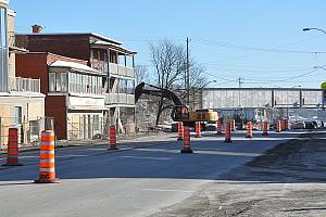 Aperçu du chantier - Image : Ville de Sherbrooke