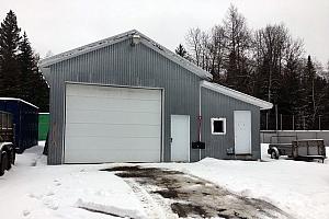 Construction d’un nouveau garage municipal à Lac-Édouard. Crédit : Municipalité de Lac-Édouard