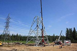 Une nouvelle ligne à 120 kV dans les laurentides