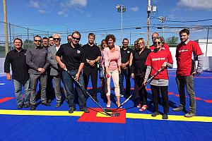 Nicolet : inauguration d’une nouvelle surface de hockey