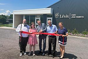 Lévis inaugure le nouveau pavillon d'accueil du parc Jean-Dumets. Crédit : Ville de Lévis