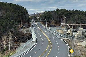 Le chantier du pont Marc-Trudel devance l’échéancier. Crédite : MTQ