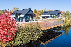 Le parc des Papetiers et la marina de Grand-Mère. Crédit : Ville de Shawinigan.