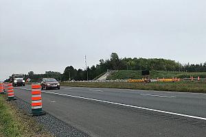 Début des travaux du pont d’étagement à Notre-Dame-du-Bon-Conseil - Photo fournie par le Ministère des Transports du Québec