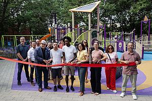 Inauguration du parc Émery-Sauvé. Crédit : Arrondissement du Sud-Ouest (Ville de Montréal)