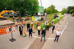 Un parc linéaire verra le jour à Rivière-des-Prairies–Pointe-aux-Trembles. Crédit : Ville de Montréal - Arrondissement de Rivière-des-Prairies - Pointe-aux-Trembles