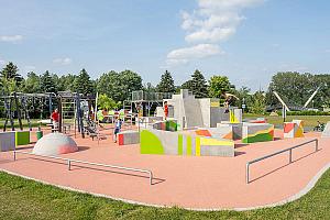 Les travaux d’aménagement du parc de la Pointe-aux-Lièvres sont complétés. Crédit : Ville de Québec