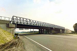 Mise en service d’une passerelle multifonctionnelle à Sherbrooke. Crédit : ministère des Transports du Québec