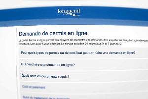 Longueuil : l’application Permis en ligne est une réussite